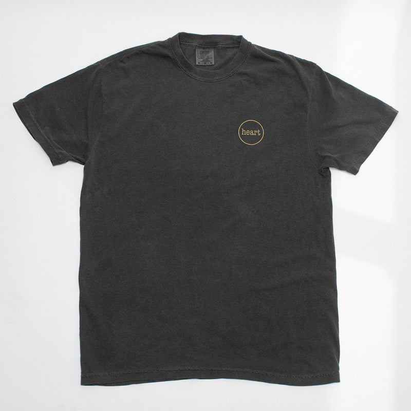 heart gold logo t-shirt